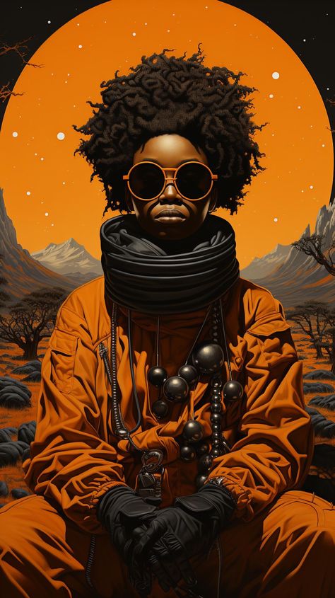 Black Surrealism Art, Afrofuturism Design, Afro Futurism Art, Afrofuturism Aesthetic, Afro Surrealism, Africa Symbol, Afro Inspiration, Symbols Tattoos, Neo Futurism