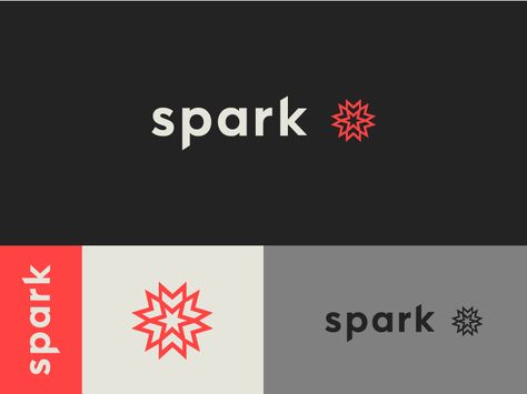 Spark Brand by J.D. Reeves #Design Popular #Dribbble #shots Sparks Logo, Minimal Logo Branding, Communication Logo, Photography Logo Design, Typographic Logo, Bakery Logo Design, Class Design, Letter Logo Design, Fashion Logo Design