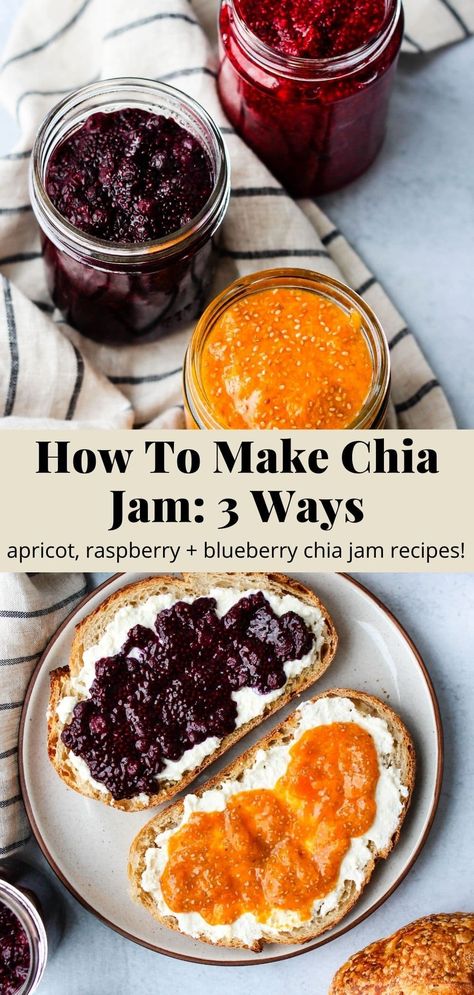 How To Make Healthy Homemade Chia Jam | Walder Wellness, RD Date Jam, Walder Wellness, Chia Seed Jam Recipe, Chia Jam Recipe, Chia Seed Jam, Chia Jam, How To Make Jam, Fruit Jelly, Apricot Jam