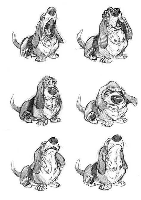 Illustration Design Graphique, The Great Mouse Detective, Character Design Cartoon, Dog Sketch, Different Poses, Disney Dogs, Disney Concept Art, Character Design Sketches, Character Sketches