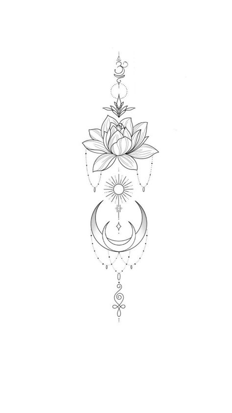 Lotus Flower Back Tattoo, Feminine Energy Tattoo, Lotus Flower Tattoo Ideas, Infinity Tattoo With Feather, Tattoo Fixes, Purple Tattoos, Small Girly Tattoos, Tattoo Style Drawings, Girly Tattoos