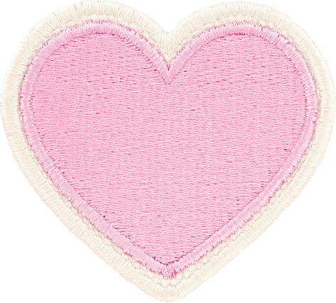 Flamingo Rolled Embroidery Heart Patch Twt Layout, Embroidery Heart, Png Heart, Embroidery Hearts, Face Patches, Heart Patch, Sticker Png, Stoney Clover Lane, Cute Patches