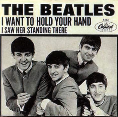 On this date in 1963, The Beatles' first U.S. single was released, the double-sided monster pairing of "I Want To Hold Your Hand" and "I Saw Her Standing There." Beatles Ukulele, I Wanna Hold Your Hand, Beatles Albums, Ukulele Tabs, British Invasion, Marie Curie, The Fab Four, Aretha Franklin, Ringo Starr