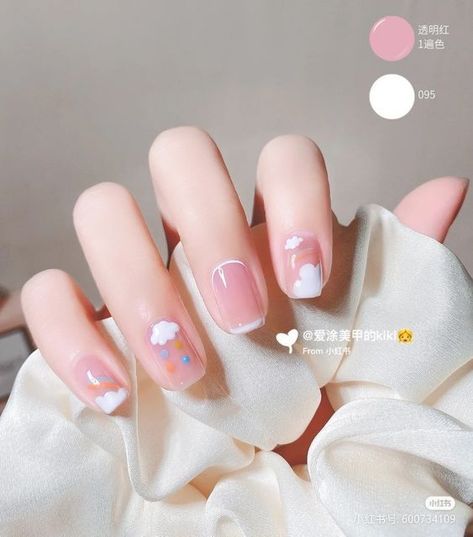 25 Super Cute Valentines Nails Asian Nails, Hello Nails, Minimalist Nail Art, Beauty Nails Design, Minimal Nails, Really Cute Nails, Cute Gel Nails, Short Nail, Soft Nails