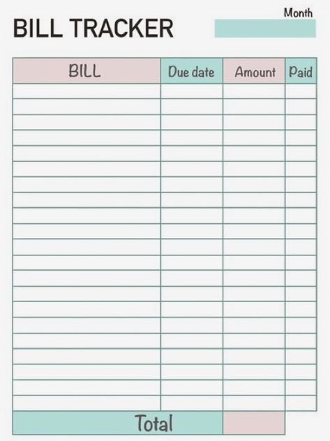 Bill Tracker Template, Budgeting Printables, Home Organization Binders, Budget Sheet, Bill Pay, Home Binder, Note Writing Paper, Budget Planner Template, Bill Tracker