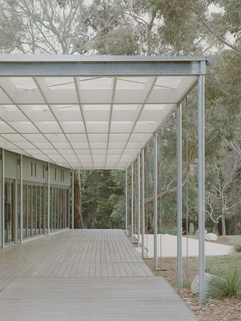 SSdH . Studley . Kew Pier Carthew afasia (2) – a f a s i a Badminton Court Design, Market Canopy, Plan Concept Architecture, Architecture Site Plan, Plaza Design, Steel Pergola, Canopy Architecture, Overhead Light, Sou Fujimoto