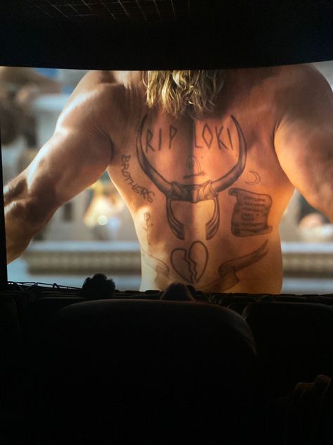 marvel aesthetic thor tattoo rip loki natasha romanoff Thor Back Tattoo, Thor Loki Tattoo, Thor Tattoo Marvel, Loki Tattoo, Thor Tattoo, Marvel Tattoos, Loki Thor, New Tattoo, S Tattoo