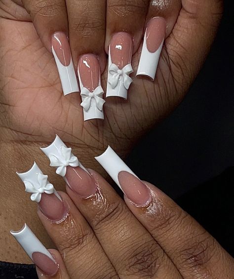 Frenchie appreciation✨💕 French Nail Designs Winter, Winter Gel Nails Ideas, Nail Art Designs Long, Nails Ideas French, Long French Tip Nails, Nail Inspo Trendy, Acrylic Nails Stiletto, Mindless Behavior, Study Flashcards