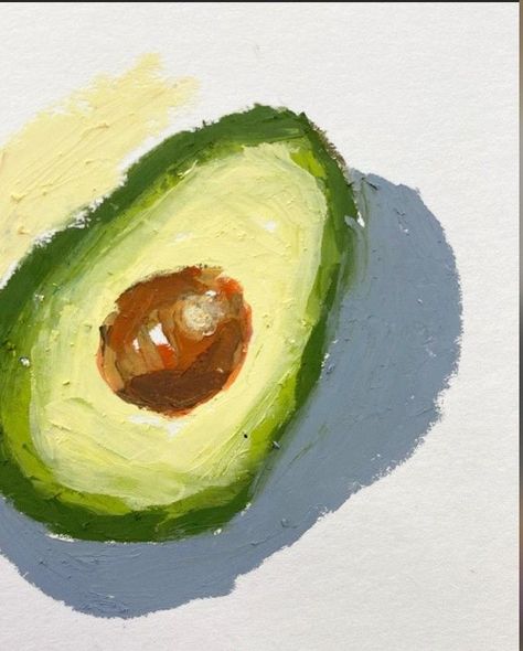 Painting Avocado, Oil Pastels Drawing, Fruits Drawing, Crayon Drawings, Pastel Crayons, Oil Pastel Paintings, Oil Pastel Art, Oil Pastel Drawings, Crayon Art