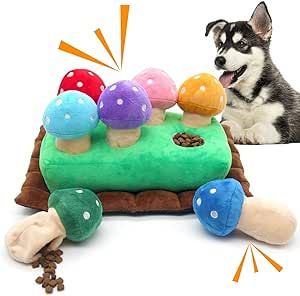 Lepawit Interactive Dog Toys, Hide and Seek Squeaky Puzzle Dog Toys for Boredom and Stimulation, Dog Enrichment Toys for Puppy and Small Dogs (Mushrooms, Pack of 7) Dog Enrichment Toys, Dog Toys For Boredom, Dog Boredom, Dogs Toys, Dog Puzzle Toys, Pet Paradise, Dog Enrichment, Dog Puzzles, Real Family