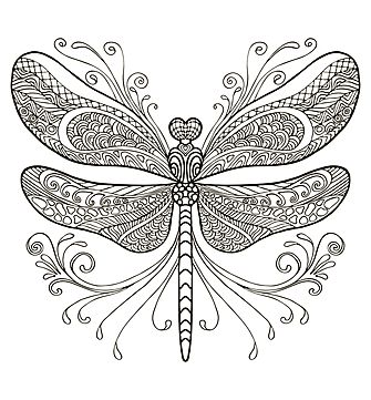 Dragonfly Logo, Dragonfly Illustration, Dragonfly Artwork, Dragonfly Drawing, Mermaid Vector, Watercolor Dragonfly, Colorful Dragonfly, Fish Coloring Page, Ornament Drawing