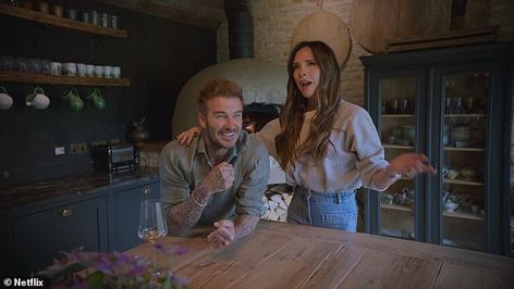 Inside David and Victoria Beckham's £12M Cotswold home complete with a £50,000 BBQ tent, £10,000 sofa and outdoor spa | Daily Mail Online Victoria Show, The Beckham Family, Country Mansion, Soho Farmhouse, Victoria And David, David And Victoria Beckham, Football Pitch, Fall 23, Safari Tent