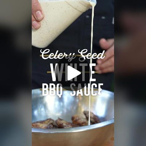 How to make my celery seed white BBQ sauce! This sauce is super easy t... | BBQ Sauce Recipes | TikTok Bbq Sauce Recipes, Alabama White Sauce, White Bbq Sauce, Recipes Tiktok, Bbq Sauce Recipe, Celery Seed, White Sauce, Bbq Sauce, Sauce Recipes