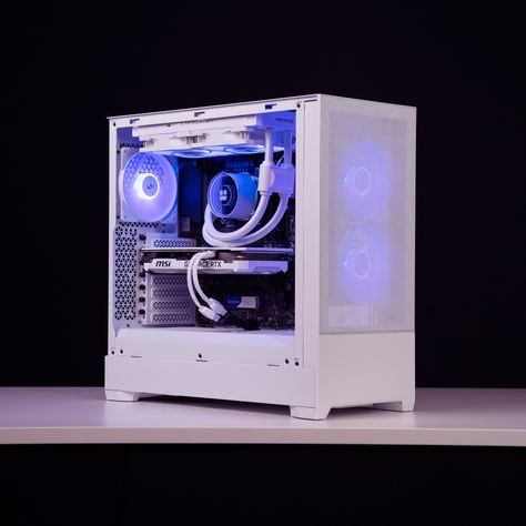 White + Violet Gaming PC | Quoted Tech Custom PCs False Accusations, Gamer Aesthetic, Pc Ideas, Build A Pc, White Violet, Pc Components, Zero Tolerance, A Massage, Pc Setup