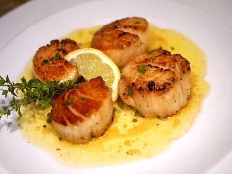 Seared Scallops With Lemon Vanilla Sauce | Entertainment/Life | theadvocate.com Vanilla Sauce, Seared Scallops, Sea Scallops, Scallop Recipes, Scallops Seared, Sea Food, How To Squeeze Lemons, Seafood Recipes, Seafood