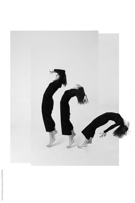 Dancer Black And White Photography, Photography And Design, Long Exposure Dance, Woman Dancing Photography, Dancer Black And White, Dance Black And White, Dance Collage, Modern Dance Photography, Female Dancing