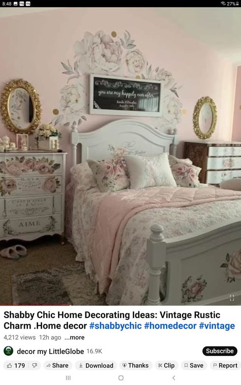 Feminine Victorian Bedroom, Victorian Aesthetic Bedroom, Victorian Bedroom Aesthetic, Pink Shabby Chic Bedroom, Cozy Modern Bedroom, Pink Bedroom Aesthetic, Girls Bedroom Vintage, Victorian Room, Muebles Shabby Chic