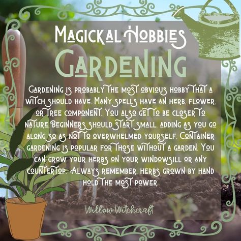 Gardening Willow Witchcraft Wiccan Garden Ideas, Planting By The Moon, Gardening By The Moon, Herbal Witch, Hearth Witch, Witchy Quotes, Witch's Garden, Solitary Witch, Food Forest Garden