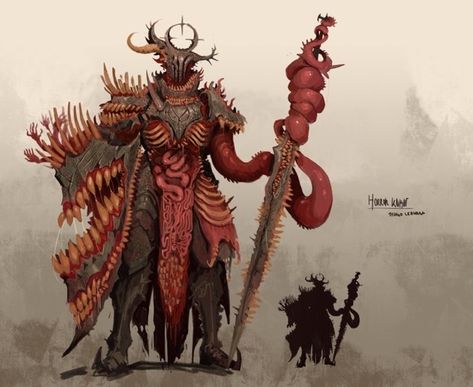 Monsters Rpg, Mythical Creature Art, Dark Creatures, Cosmic Horror, Knight Art, Monster Concept Art, Dungeons And Dragons Homebrew, Fantasy Monster, Scary Art