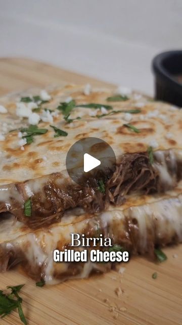 Shannon Hanson on Instagram: "Birria Grilled Cheese Just 435 calories each....

These were SO good. Like SO good!

Macros: 37g protein, 21g carbs, 20g carbs

Here's the recipe:
For the Birria-
I used 6oz @justmeats.co shredded beef
1 10oz can red enchilada sauce
1/2 TBS beef bullion powder

To a @cutdacarb Flatbread, add:
28g part skim shredded mozzarella 
1/2 of the beef
White onion
Cilantro 
4 Tbs cotija cheese

Fold. Spray pan with avocado oil and grill on both sides. 
Enjoy!

#macros #birria #cutdacarb #justmeats #lowcalorie #highprotein" Keto Beef Quesadilla, Beef Barbacoa Grilled Cheese, Beef Birria Grilled Cheese, Beef Short Rib Birria Tacos, Short Rib Birria Tacos, Birria Grilled Cheese, Keto Beef, Cotija Cheese, Red Enchilada Sauce