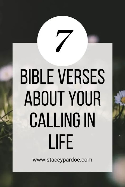 7 Bible Verses About Your Calling in Life - Stacey Pardoe Bible Verses Encourage, Bible Blessings, Bible Board, Giving Quotes, Your Calling, Study Resources, Bible Study Tools, Friends Group, Biblical Inspiration