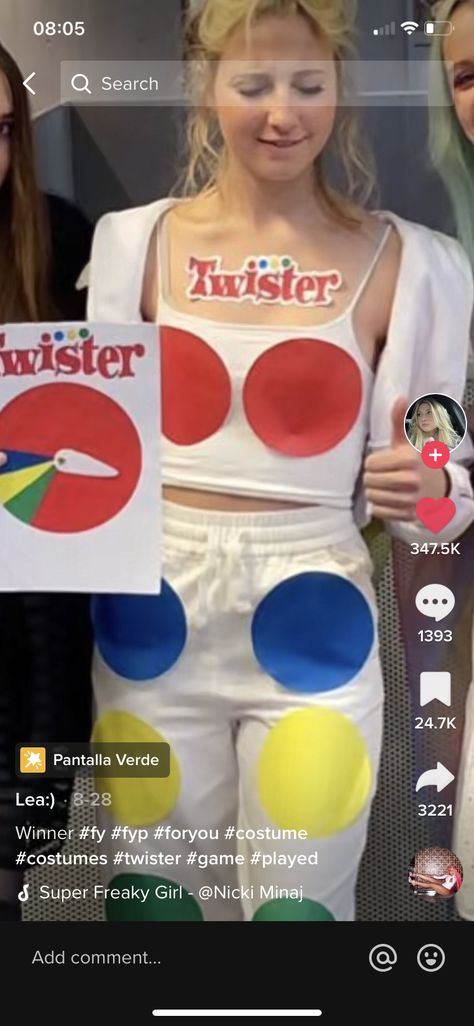 Twister Costume Women, Twister Costume, Twister Halloween, Cute Group Halloween Costumes, Hot Halloween Outfits, Halloween Coustumes, Pretty Halloween Costumes, Holloween Costume, Group Halloween Costumes