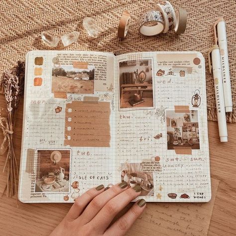 Bullet Planner, Bullet Journal Weekly Spread, Scrapbook Book, Bullet Journal Aesthetic, Bullet Journal Notebook, Bullet Journal Themes, Bullet Journal Writing, Bullet Journal Art, Journal Themes