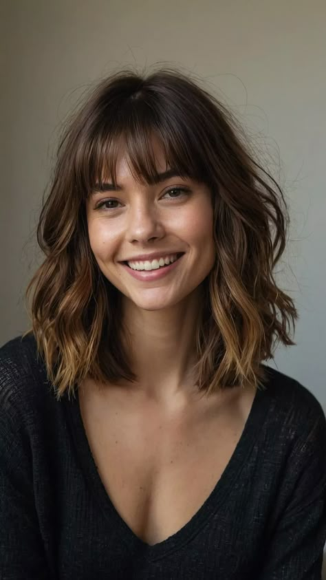 Are you stuck in a hair rut and looking to freshen up your look with some fabulous shoulder-length haircuts? Well, you’re in luck! We’ve rounded up 15 amazing hairstyle ideas that are sure to inspire your next trip to the salon. Whether you have fine hair that needs some extra volume or curly locks that […] Shoulder Length Hair Cuts With Layers, Shoulder Length Wavy Hair, Collarbone Length Hair, Shoulder Length Hair With Bangs, Layered Haircuts Shoulder Length, Medium Length Hair With Bangs, Hair Cuts With Layers, Layered Hair With Bangs, Bangs With Medium Hair