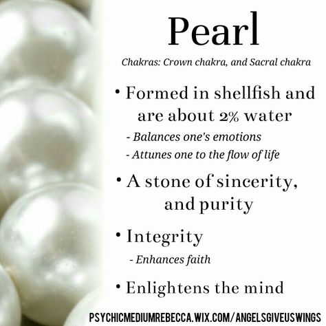 Pearl crystal meaning Pearl Healing Properties, Pearl Magical Properties, Pearl Meaning Stones, Pearl Crystal Meaning, Shell Meaning, Pearl Properties, Pearl Quotes, Pearl Meaning, Gem Meaning