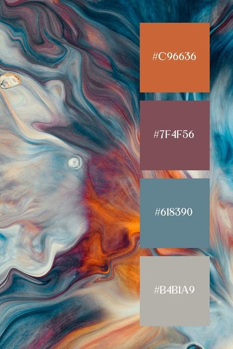 Orange Colour Palette Inspiration, Navy Orange Color Palette, Cerulean Blue Color Palette, Unique Color Pallets, Blue Complimentary Colors, Blue Orange Color Palette, Blue And Orange Palette, Color Combinations Colour Palettes, Fall Color Pallet