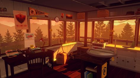 Firewatch Game, Olly Moss, Game Tester Jobs, 1366x768 Wallpaper Hd, The Long Dark, New Video Games, Watch Tower, Playing Video Games, Video Game Art