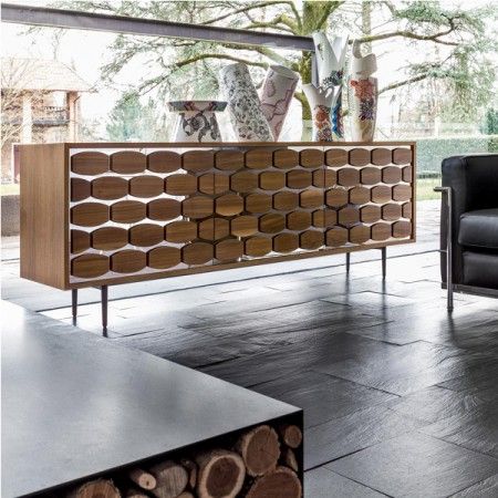 Honey Sideboard by Tonin Casa Modern Classic Furniture, Credenza Design, Buffets And Sideboards, Прикроватные Тумбочки, Side Board, Sideboard Designs, Modern Sideboard, Sideboard Console, Sideboard Furniture