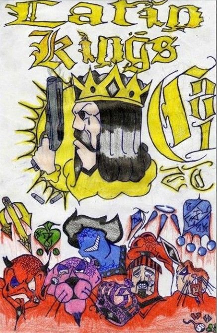 Latin Kings 👑 Latin Kings Gang Wallpaper, Latin Kings Gang, Latin Kings, Gang Art, King Drawing, King Picture, Chi Town, To Kill A Mockingbird, King Art