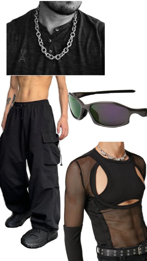 men outfit #techno #rave Techno Outfit Rave, Male Rave Outfits, Rave Outfit Men, Outfit Techno, Techno Rave Outfit, Rave Men, Rave Outfits Men, Techno Outfit, Techno Rave