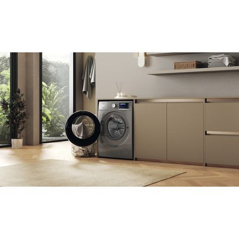 This Whirlpool Washing Machine features: silver A spacious, large 10,0kg capacity. Outstanding A energy rating. A fast, resource-efficient 1400 revolutions per minute spin speed. Exclusive 6th SENSE technology, uses sensors within the drum to assess how dirty your laundry is, the cycle is automatically adapted, saving up to 50% on energy, water and time, as well as reducing detergent wastage. 6th Sense Technology This advanced feature adapts the use of energy according to the actual load, ensuri Whirlpool Washing Machine, Drawer Dishwasher, Steam Generator Iron, Extractor Fans, Laundry Washing Machine, Front Loading Washing Machine, Steam Generator, Warming Drawer, Large Appliances