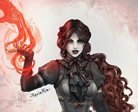 dhampir D&D commission, Rerin Kin Dhampir Character Art, Dnd Races, Magic Art, Dnd Characters, Character Portraits, Fantasy Art, Character Art, Art