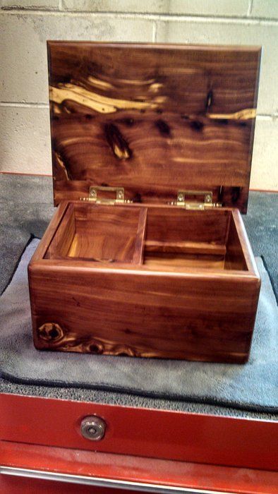 Cedar Jewelry Box; ours are prettier but these are similar Cedar Jewelry, Chest Woodworking Plans, Jewelry Box Plans, Wooden Box Diy, Cedar Box, Woodworking Blueprints, Jewerly Boxes, Clean Gold Jewelry, Jewelry Box Diy