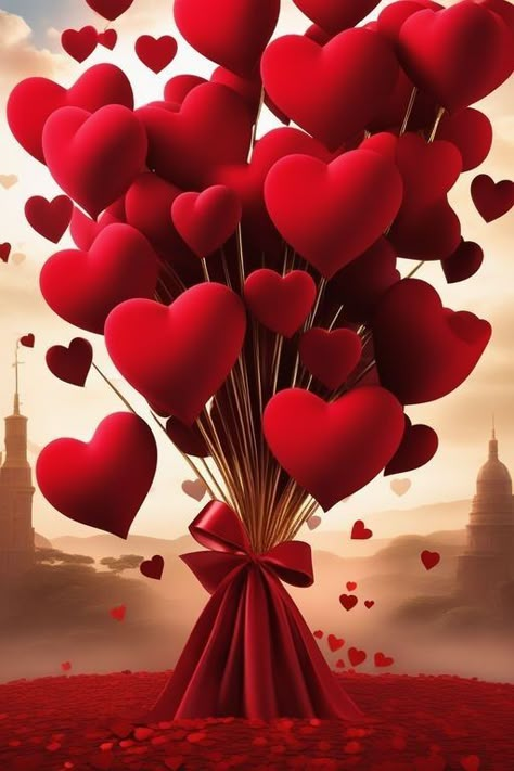 Good Morning Heart Images, Image St Valentin, Valentine Hearts Art, Good Morning Romantic, Image Love, Cute Images For Dp, Phone Wallpaper Pink, Lovely Flowers Wallpaper, Pretty Phone Wallpaper