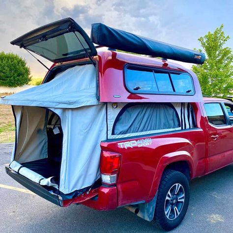 What Is The Best Ford F-150 Camper Shell? | Camper Report Tacoma Camper Shell, Truck Cap Camping, Ford Ranger Camper, Gol Trend, Pickup Camping, Toyota Camper, Pickup Trucks Camping, Truck Bed Tent, Truck Camper Shells