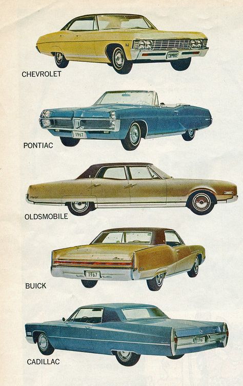 1967 General Motors Line | coconv | Flickr General Motors Cars, Vintage Auto's, Classic Cars Chevy, Automobile Advertising, American Classic Cars, Old Car, Us Cars, Classic Cars Vintage, Car Ads