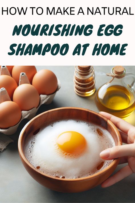 egg shampoo Egg Shampoo Diy, Diy Hair Shampoo, Egg Shampoo, Homemade Shampoo Recipes, Home Remedies For Dandruff, Egg For Hair, Hair Growth Foods, Shampoo Recipe, Homemade Shampoo