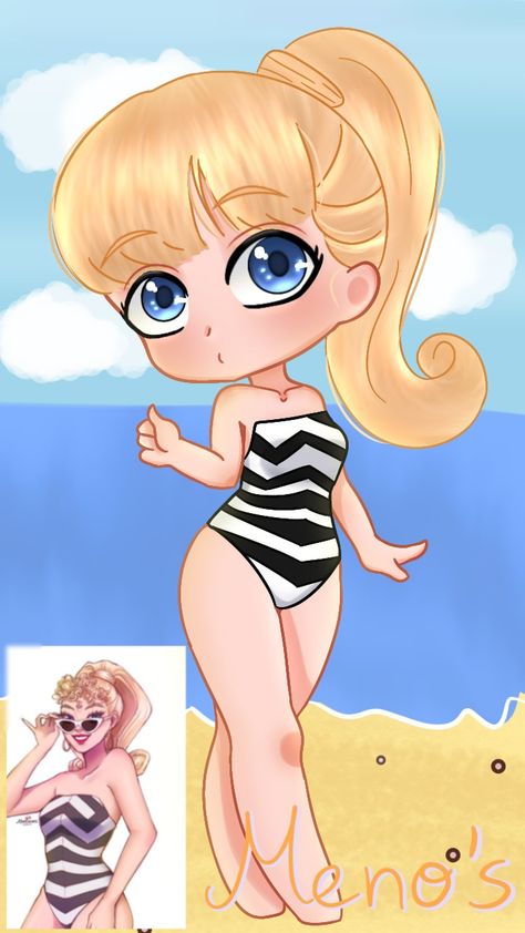 Digital art made using ibis paint/ Barbie fanart Suit Fanart, Barbie Fanart, Dolls Printable, Barbie Art, Powerpuff Girls Fanart, Cartoon Body, Barbie Drawing, Barbie Cartoon, Barbie Cake