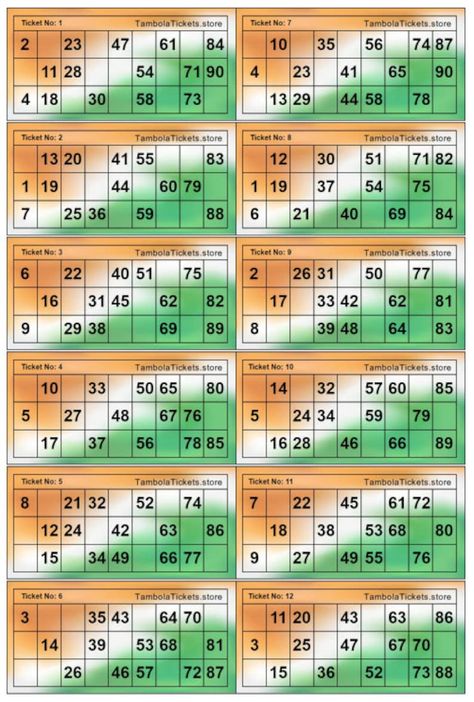 Bingo Machine, Tambola Tickets, Bingo Tickets, Custom Bingo Cards, India Theme, Bingo Books, Bingo Calls, Bingo Card Generator, Free Printable Bingo Cards