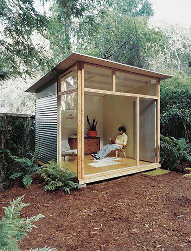 Cool Sheds, Pallet Shed, Modern Shed, Pallet House, Backyard Studio, Modern Bungalow, She Sheds, Diy Shed, Shed Design