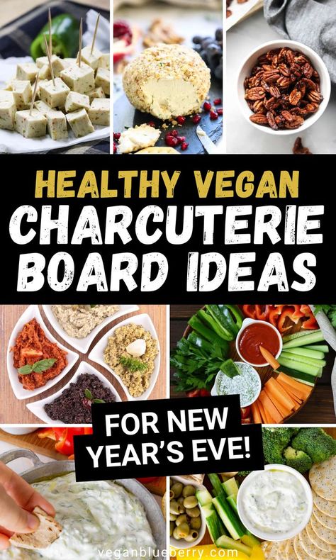 New Year's Eve vegan charcuterie board ideas. Vegan Charcuterie Board Ideas, The Best Charcuterie Board, Vegan Charcuterie Board, Best Charcuterie Board, Dips And Spreads, Charcuterie Board Ideas, Vegan Party Food, Appetizer Tray, Vegan Party