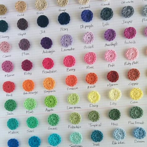 GrannyKit cotton colours from CrochetObjet Crochet Stationary, Yarn Storage Ideas, Crochet Studio, 100 Crochet Stitches, Yarn Color Combinations, Yarn Storage, Cozy Crochet, Colour Combos, Stationary School