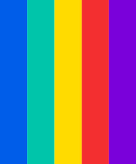 Retro Bright Color Palette Bright Color Pallets, Luxe Logo, Bright Color Palette, Hexadecimal Color, Color Tips, Pop Art Colors, Retro Color Palette, Bright Color Schemes, Hex Color Palette