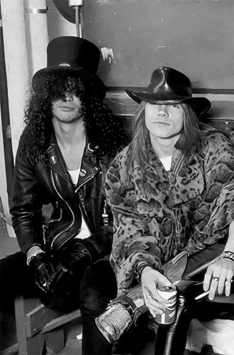 Slash // Axl Slash And Axl, Axl Rose Slash, Slash Gnr, Rose Tumblr, Saul Hudson, Axel Rose, Duff Mckagan, Rock And Roll Bands, Axl Rose