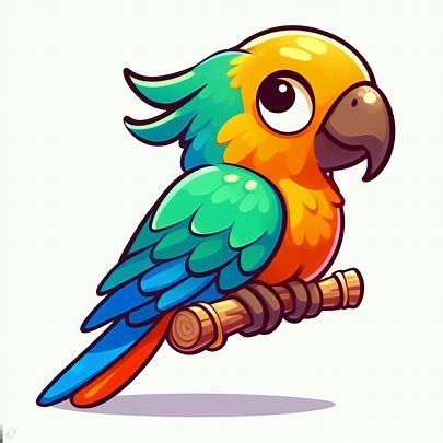 parrot bird cartoon clipart images - Pencipta Imej daripada Microsoft Bing Cartoon Birds Drawing, Easy Cute Bird Drawing, Cartoon Birds Cute, Animals Clipart For Kids, Parrot Drawing Easy, Parrot Cute Drawing, Cartoon Parrot Drawing, Cartoon Bird Expressions, Cute Bird Cartoon