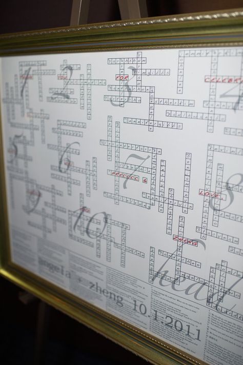 Crossword puzzle seating chart - Um, yes! Unique Seating Chart, Seating Chart Ideas, Unique Seating, Boathouse Wedding, Aquarium Wedding, Wedding Reception Seating, Chart Ideas, Boat Wedding, Georgia Aquarium